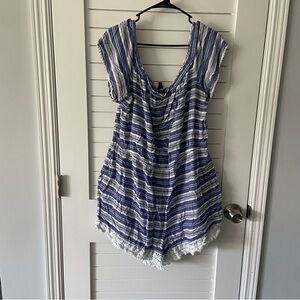 Lane Bryant Striped Romper Size 22/24